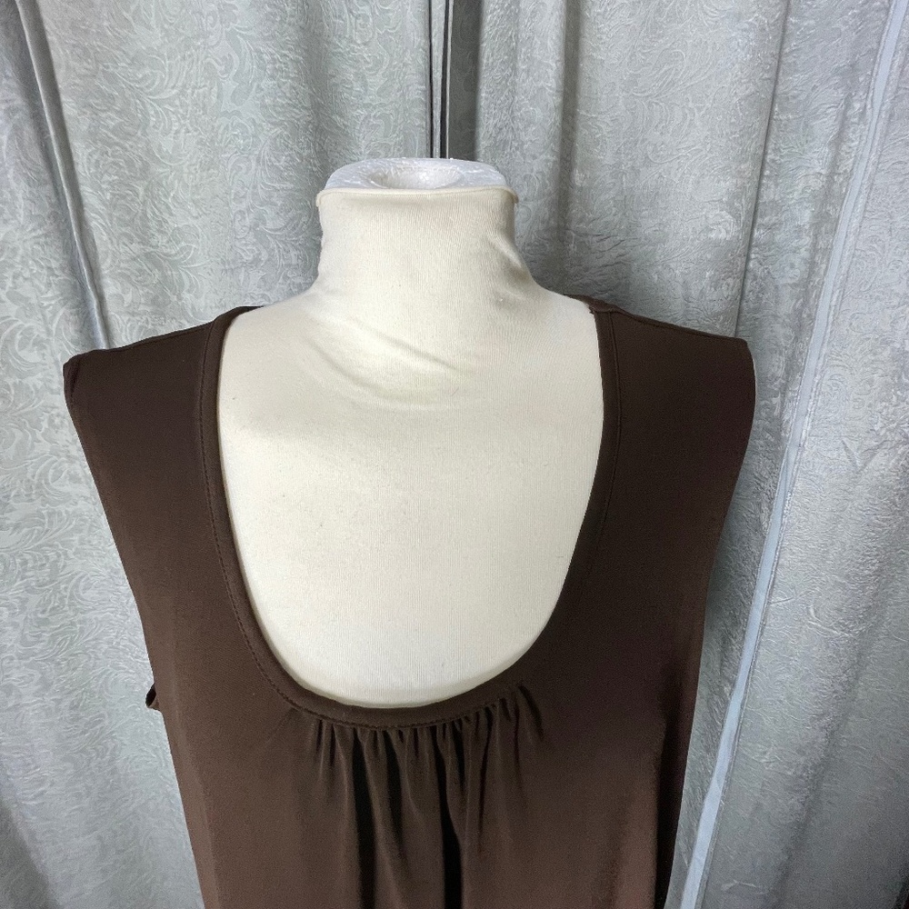 Women’s XL Brown Susan Graver Muscle Tank Top